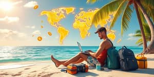 Viaje mais, trabalhe menos: a estratégia financeira para nômades digitais