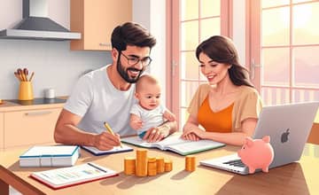 Familiares de primeira viagem: finanças sob controle com crianças