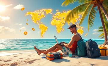 Viaje mais, trabalhe menos: a estratégia financeira para nômades digitais